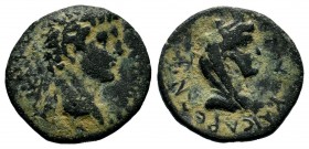 CILICIA. Anazarbus? Claudius (41-54). Ae Hemiassarion.
Condition: Very Fine

Weight: 4,32 gr
Diameter: 19,90 mm