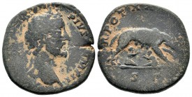 Antoninus Pius (138-161 AD). AE Sestertius 
Condition: Very Fine

Weight: 19,31 gr
Diameter: 30,00 mm