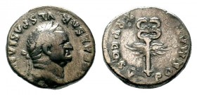 Vespasian, 69-79. Denarius
Condition: Very Fine

Weight: 3,10 gr
Diameter: 17,40 mm
