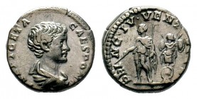 Septimius Severus (193-211 AD) for Geta Caesar. AR Denarius
Condition: Very Fine

Weight: 3,41 gr
Diameter: 16,75 mm