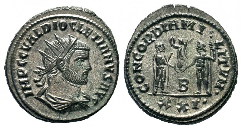 Diocletianus (284-305 AD). AE silvered Antoninianus
Condition: Very Fine

Weight...