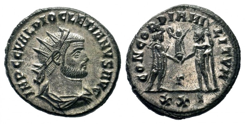 Diocletianus (284-305 AD). AE silvered Antoninianus
Condition: Very Fine

Weight...