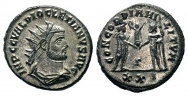 Diocletianus (284-305 AD). AE silvered Antoninianus
Condition: Very Fine

Weight: 4,38 gr
Diameter: 20,80 mm