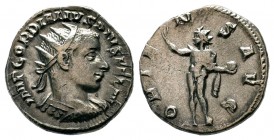 Gordian III AR Antoninianus. Rome, AD 241-243. 
Condition: Very Fine

Weight: 4,22 gr
Diameter: 21,80 mm