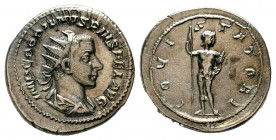Gordian III AR Antoninianus. Rome, AD 241-243. 
Condition: Very Fine

Weight: 4,82 gr
Diameter: 23,90 mm