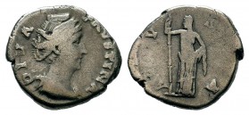 Diva Faustina I. Silver Denarius 
Condition: Very Fine

Weight: 3,19 gr
Diameter: 16,80 mm