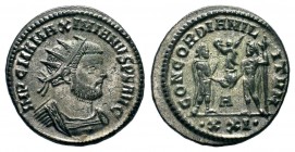 Maximianus Herculius (286-305 AD). Silvered AE Antoninianus 
Condition: Very Fine

Weight: 3,56 gr
Diameter: 21,50 mm