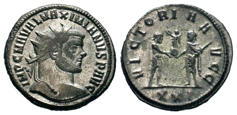 Maximianus Herculius (286-305 AD). Silvered AE Antoninianus 
Condition: Very Fin...