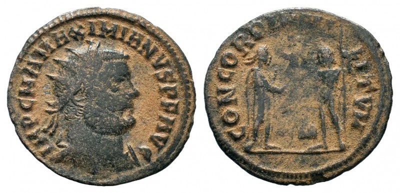 Maximianus Herculius (286-305 AD). Silvered AE Antoninianus 
Condition: Very Fin...