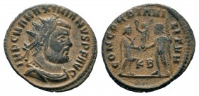 Maximianus Herculius (286-305 AD). Silvered AE Antoninianus 
Condition: Very Fine

Weight: 3,12 gr
Diameter: 20,00 mm