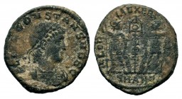 Constantine I (306-337 AD) for Constantius II Caesar. AE Nummus 
Condition: Very Fine

Weight: 1,51 gr
Diameter: 16,50 mm