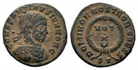 Constantine 'the Great' (306-337 AD) for Constantinus II. AE Follis
Condition: Very Fine

Weight: 2,72 gr
Diameter: 17,50 mm