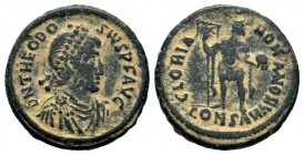 Theodosius I. A.D. 379-395. AE 
Condition: Very Fine

Weight: 5,59 gr
Diameter: 22,40 mm
