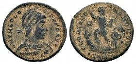 Theodosius I. A.D. 379-395. AE 
Condition: Very Fine

Weight: 4,69 gr
Diameter: 21,10 mm