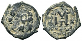 Heraclius (610-641) AE follis, 
Condition: Very Fine

Weight: 5,75 gr
Diameter: 25,90 mm