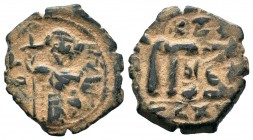Heraclius (610-641) AE follis, 
Condition: Very Fine

Weight: 4,27 gr
Diameter: 23,75 mm