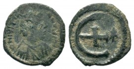 Justinian I AE . 527-565 AD.
Condition: Very Fine

Weight: 1,87 gr
Diameter: 15,80 mm