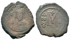 Maurice Tiberius (582-602), Ae
Condition: Very Fine

Weight: 11,02 gr
Diameter: 31,00 mm