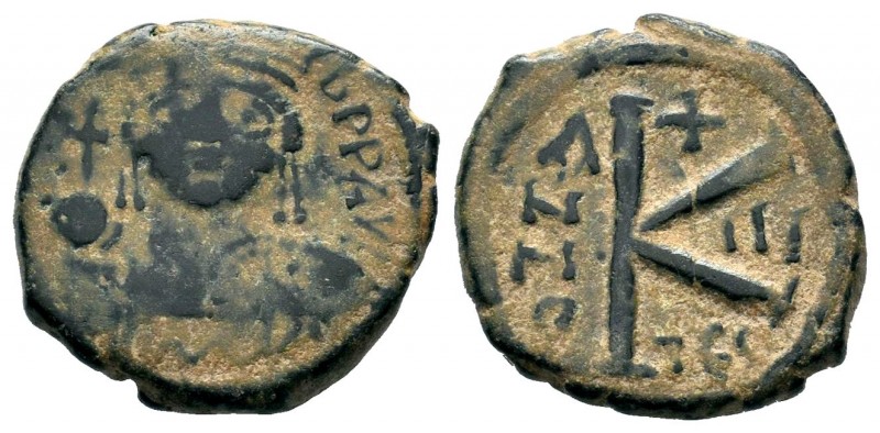 Maurice Tiberius (582-602), Ae
Condition: Very Fine

Weight: 5,90 gr
Diameter: 2...