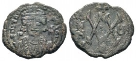 Maurice Tiberius (582-602), Ae
Condition: Very Fine

Weight: 5,54 gr
Diameter: 22,20 mm