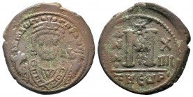 Maurice Tiberius (582-602), Ae
Condition: Very Fine

Weight: 10,42 gr
Diameter: 28,25 mm