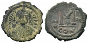 Maurice Tiberius (582-602), Ae
Condition: Very Fine

Weight: 12,96 gr
Diameter: 29,25 mm