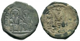 Justin II , with Sophia (565-578 AD). AE Follis
Condition: Very Fine

Weight: 14,82 gr
Diameter: 29,50 mm