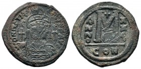 Justinian I Follis Ae. 527-565 AD.
Condition: Very Fine

Weight: 19,00 gr
Diameter: 32,65 mm