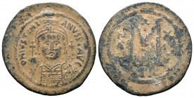 Justinian I Follis Ae. 527-565 AD.
Condition: Very Fine

Weight: 20,29 gr
Diameter: 42,50 mm