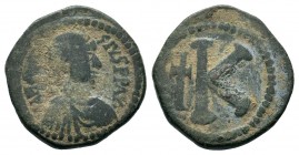 Justinian I Half Follis Ae. 527-565 AD.
Condition: Very Fine

Weight: 5,63 gr
Diameter: 21,50 mm