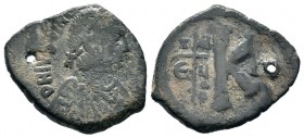 Justinian I Half Follis Ae. 527-565 AD.
Condition: Very Fine

Weight: 8,83 gr
Diameter: 24,00 mm