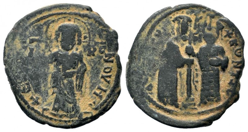 BYZANTINE. 1028-1034. Æ anonymous follis, Bust of Christ.
Condition: Very Fine

...