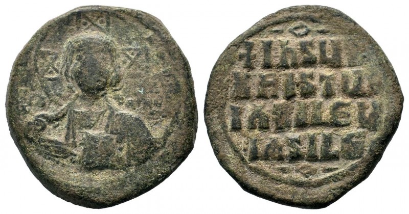 BYZANTINE. 1028-1034. Æ anonymous follis, Bust of Christ.
Condition: Very Fine

...