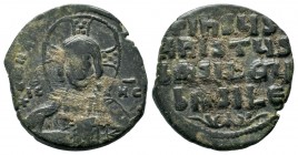 BYZANTINE. 1028-1034. Æ anonymous follis, Bust of Christ.
Condition: Very Fine

Weight: 8,23 gr
Diameter: 28,00 mm