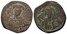 BYZANTINE. 1028-1034. Æ anonymous follis, Bust of Christ.
Condition: Very Fine

Weight: 5,39 gr
Diameter: 26,00 mm