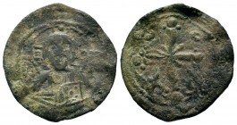BYZANTINE. 1028-1034. Æ anonymous follis, Bust of Christ.
Condition: Very Fine

Weight: 3,94 gr
Diameter: 27,60 mm