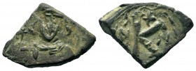 Justinian II, first reign (685-695), Follis 
Condition: Very Fine

Weight:4,59 gr
Diameter: 18,00 mm