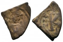 Justinian II, first reign (685-695), Follis 
Condition: Very Fine

Weight: 4,09 gr
Diameter: 26,00 mm