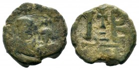 Heraclius. 610-641. AE dodecanummium. Alexandria mint.
Condition: Very Fine

Weight: 3,92 gr
Diameter: 16,20 mm