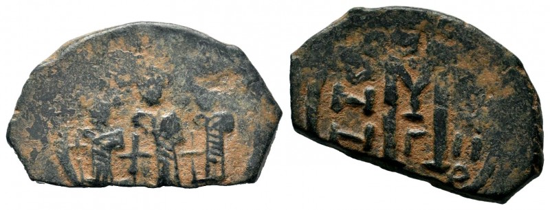 Arab - Byzantine Coins Ae,
Condition: Very Fine

Weight: 5,35 gr
Diameter: 17,40...