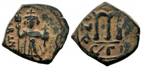 Arab - Byzantine Coins Ae,
Condition: Very Fine

Weight: 5,71 gr
Diameter: 21,25 mm