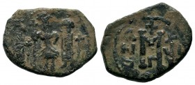 Arab - Byzantine Coins Ae,
Condition: Very Fine

Weight: 4,61 gr
Diameter: 17,00 mm