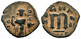 Arab - Byzantine Coins Ae,
Condition: Very Fine

Weight: 4,11 gr
Diameter: 22,65 mm