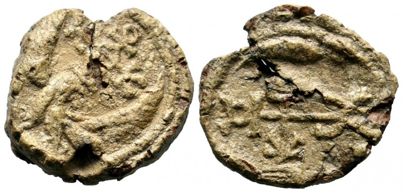 Byzantine Lead Seals PB,
Condition: Very Fine

Weight: 15,25 gr
Diameter: 26,00 ...