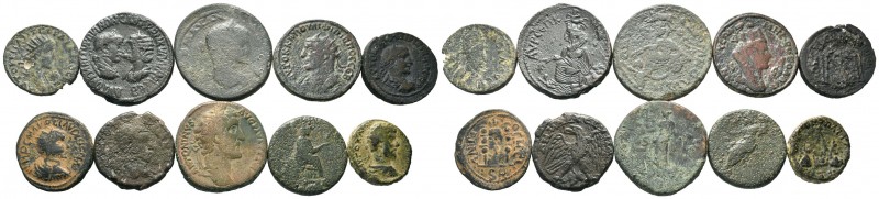 A mixed Lot of 10 Ancient Coins,About fine to about very fine. LOT SOLD AS IS, N...