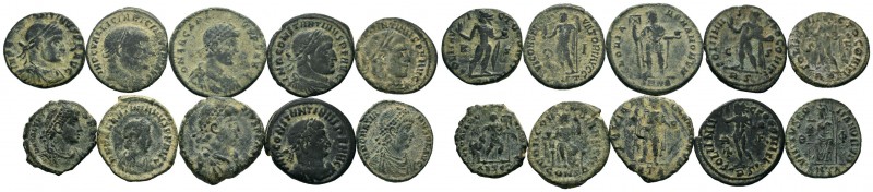 A mixed Lot of 10 Ancient Coins,About fine to about very fine. LOT SOLD AS IS, N...