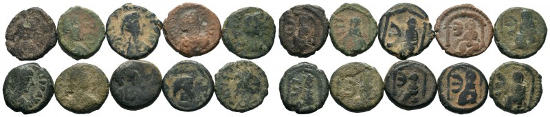 A mixed Lot of 10 Ancient Coins,About fine to about very fine. LOT SOLD AS IS, N...