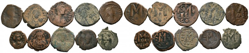 A mixed Lot of 10 Ancient Coins,About fine to about very fine. LOT SOLD AS IS, N...