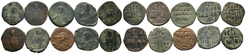 A mixed Lot of 10 Ancient Coins,About fine to about very fine. LOT SOLD AS IS, N...