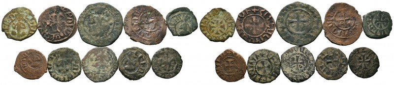 A mixed Lot of 10 Ancient Coins,About fine to about very fine. LOT SOLD AS IS, N...